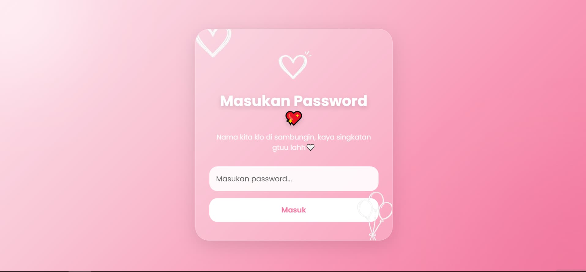 Pink Memories Website Ulang Tahun Romantis